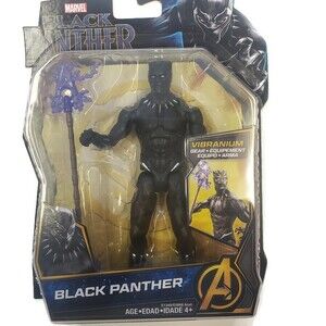Marvel Avengers Black Panther 5 Inch Action Figure Vibranium Hasbro Age 4+
